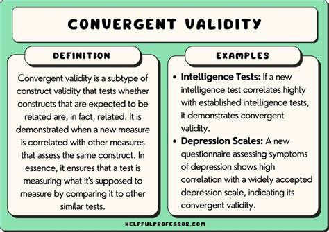 convergent validity definition|how is low face validity determined.